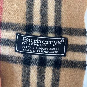 Burberry authentic large wool classic plaid check scarf